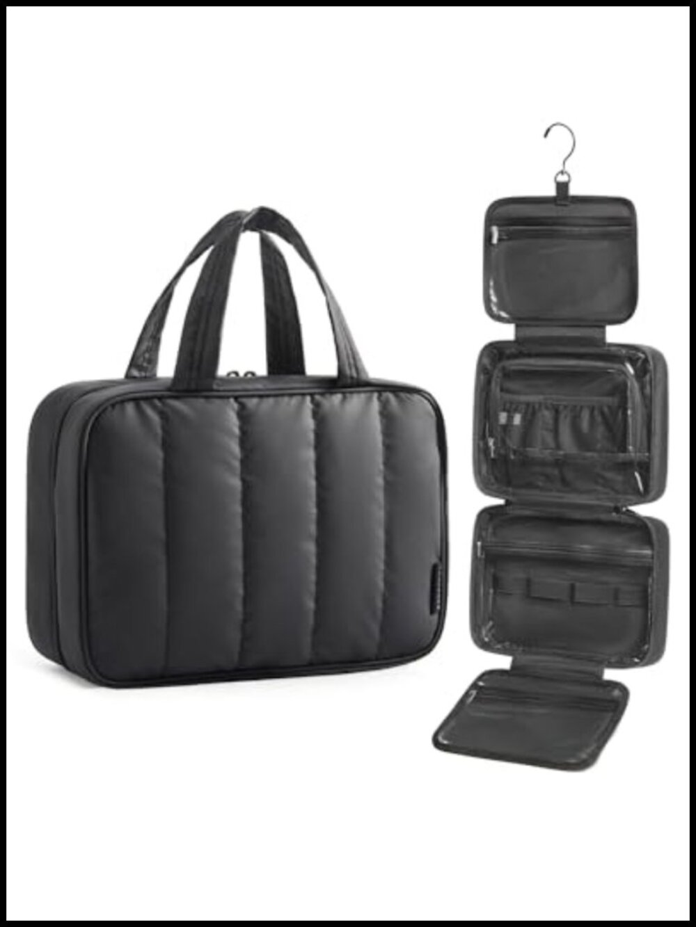 Water-Resistant Hanging Travel Toiletry Bag Makeup Organizer